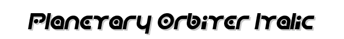Planetary Orbiter Italic font